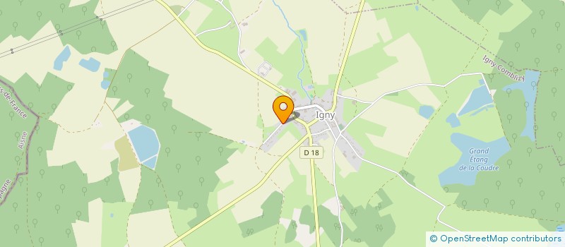 localisation de l'entreprise MONSIEUR GINO-PABLO DURAND  IGNY-COMBLIZY