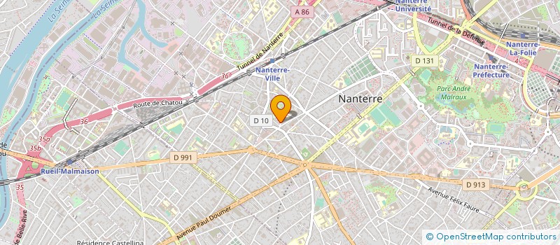 localisation de l'entreprise MONSIEUR GINO PAUL à NANTERRE