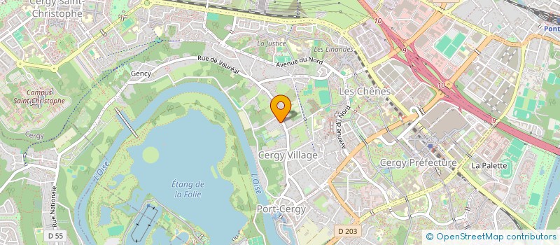 localisation de l'entreprise MONSIEUR GINO PRIN  CERGY