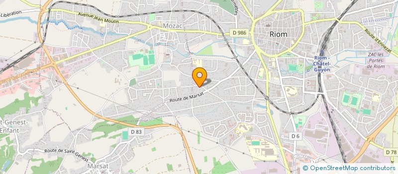 localisation de l'entreprise MONSIEUR GINO REINARD  RIOM