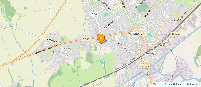 localisation de l'entreprise MONSIEUR GINO SURY à CHAUNY