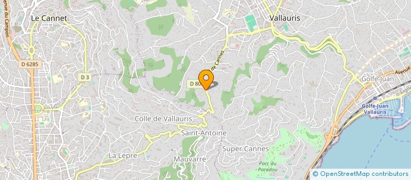 localisation de l'entreprise MONSIEUR GINO TARTAGLIONE à VALLAURIS