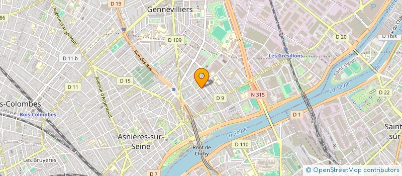 localisation de l'entreprise MONSIEUR GINTARAS YUKHYMCHUK à GENNEVILLIERS