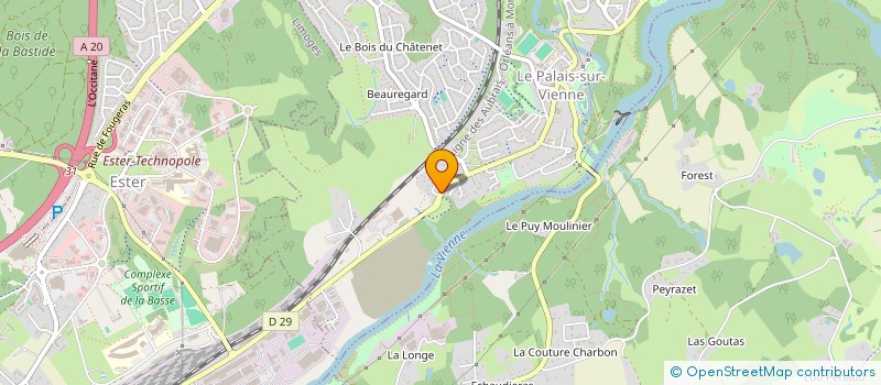 localisation de l'entreprise MONSIEUR GIORGI KHURTSILAVA  LE PALAIS-SUR-VIENNE