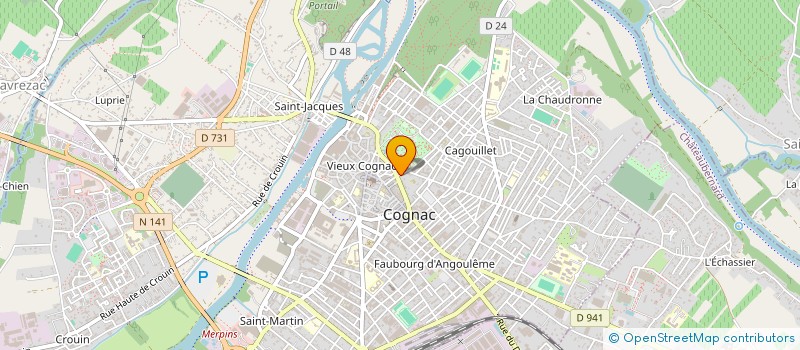 localisation de l'entreprise MONSIEUR GIORGI ZAKASHVILIO à COGNAC