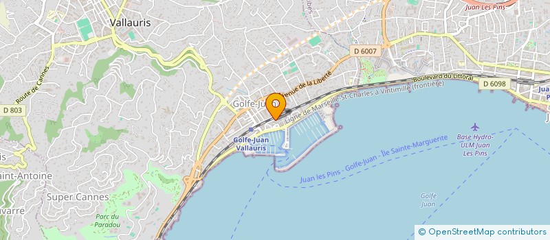 localisation de l'entreprise MONSIEUR GIORGIO BOSSO à VALLAURIS