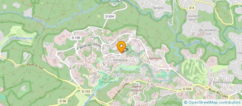 localisation de l'entreprise MONSIEUR GIORGIO BRANDAS  VALBONNE