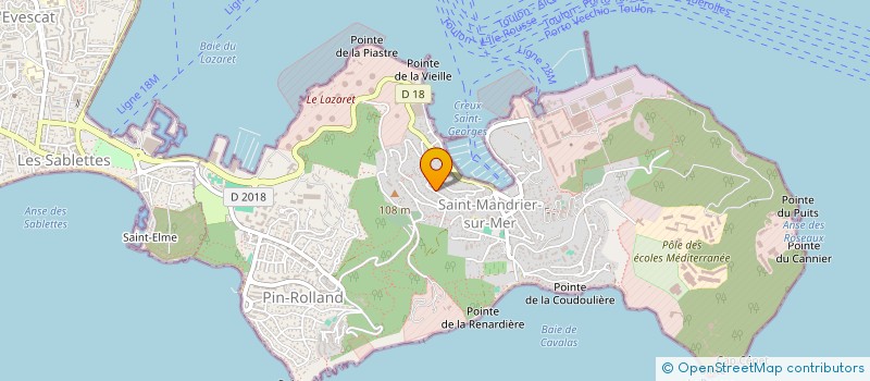 localisation de l'entreprise MONSIEUR GIORGIO CORETTI  SAINT-MANDRIER-SUR-MER