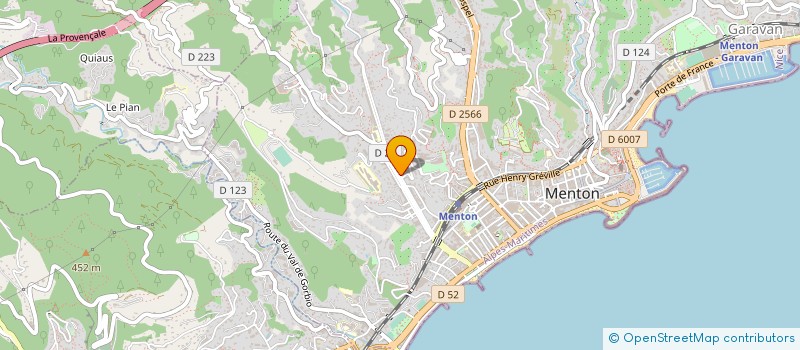 localisation de l'entreprise MONSIEUR GIORGIO GRANELLI à MENTON