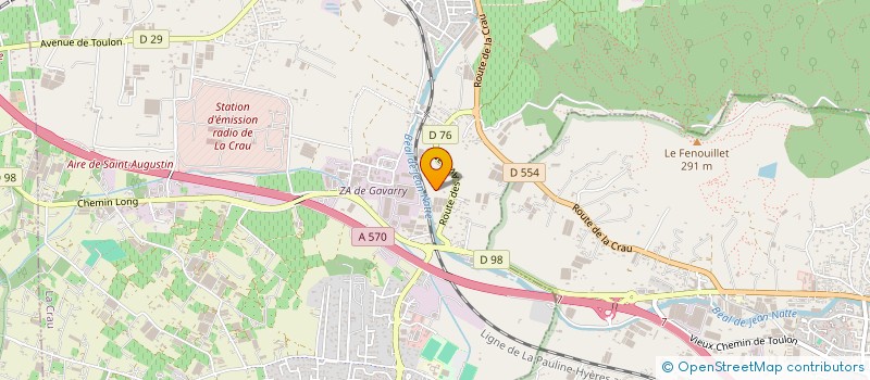 localisation de l'entreprise MONSIEUR GIORGIO OCCELLI  LA CRAU