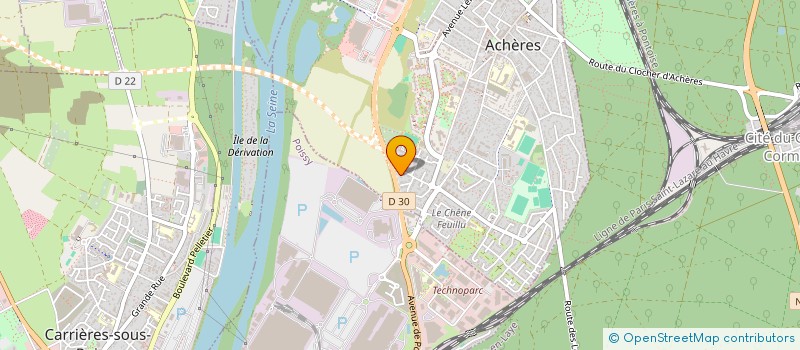 localisation de l'entreprise MONSIEUR GIOVANI DEL FRANCO  ACHERES