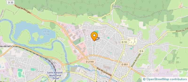 localisation de l'entreprise MONSIEUR GIOVANI HOGNON  SAINT-AMAND-MONTROND