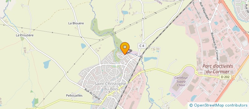 localisation de l'entreprise MONSIEUR GIOVANNI BULTEAU  SAINT-CHRISTOPHE-DU-BOIS