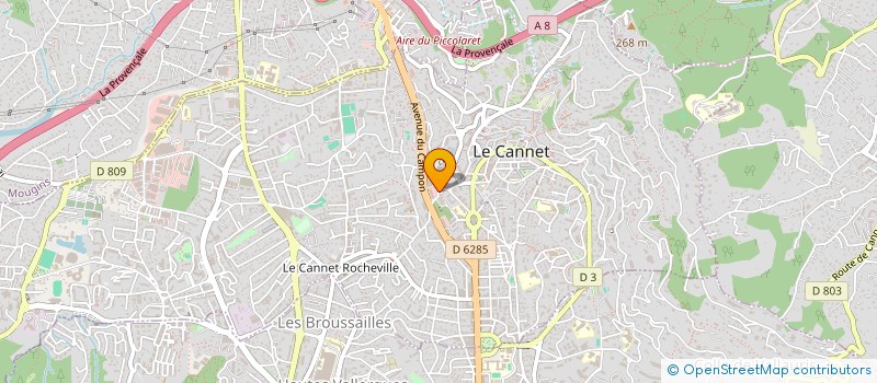 localisation de l'entreprise MONSIEUR GIOVANNI CAPPARELLI à LE CANNET