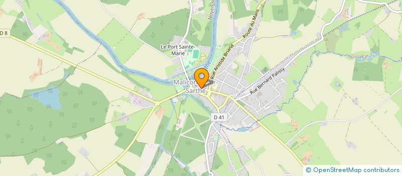 localisation de l'entreprise MONSIEUR GIOVANNI CHAUVELIER  MALICORNE-SUR-SARTHE