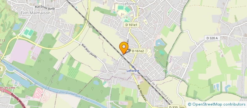 localisation de l'entreprise MONSIEUR GIOVANNI CUBEDDU  LEFOREST