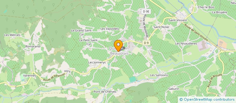 localisation de l'entreprise MONSIEUR GIOVANNI D'ANTUONO  QUINCIE-EN-BEAUJOLAIS