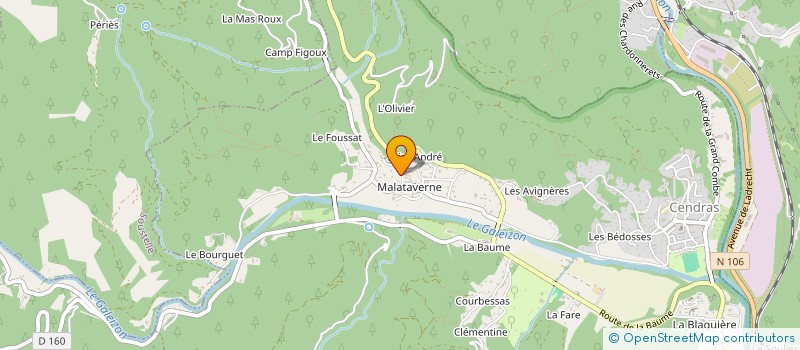 localisation de l'entreprise MONSIEUR GIOVANNI DI FRANCESCO  SAINT-PAUL-LA-COSTE