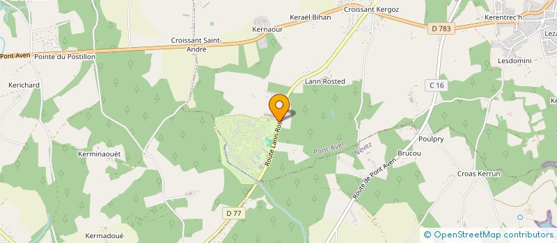 localisation de l'entreprise MONSIEUR GIOVANNI DRIEUX  PONT-AVEN