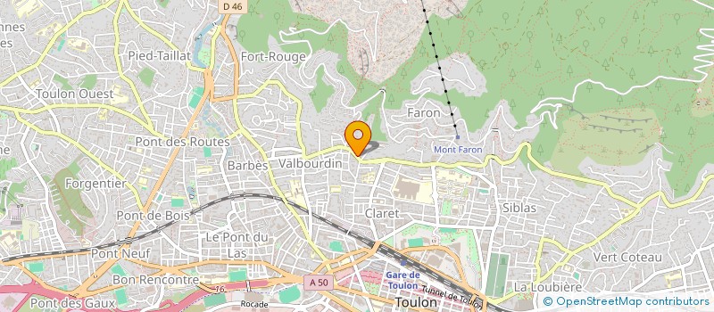 localisation de l'entreprise MONSIEUR GIOVANNI FALDUTO  TOULON