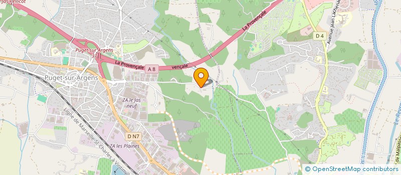 localisation de l'entreprise MONSIEUR GIOVANNI GARNERO  PUGET-SUR-ARGENS