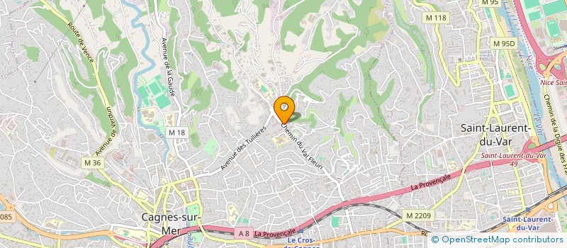 localisation de l'entreprise MONSIEUR GIOVANNI GELLE à CAGNES-SUR-MER
