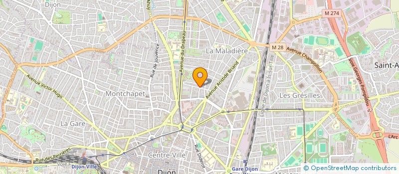 localisation de l'entreprise MONSIEUR GIOVANNI GELLY à DIJON