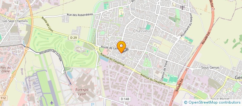 localisation de l'entreprise MONSIEUR GIOVANNI GIOVANDITTO  CHASSIEU