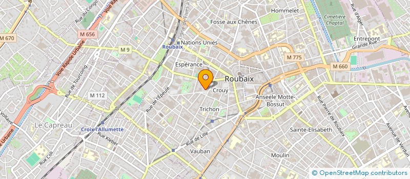 localisation de l'entreprise MONSIEUR GIOVANNI GRAVINA à ROUBAIX
