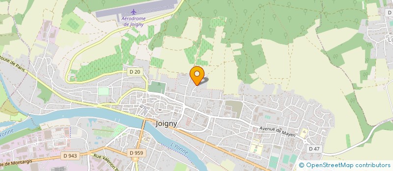 localisation de l'entreprise MONSIEUR GIOVANNI KLONIG à JOIGNY