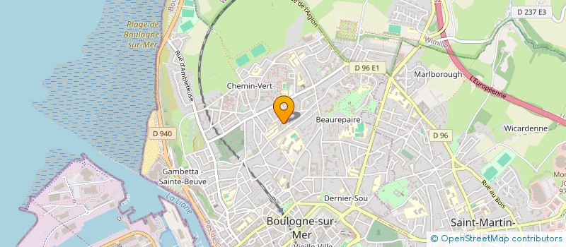 localisation de l'entreprise MONSIEUR GIOVANNI LABALETTE  BOULOGNE-SUR-MER