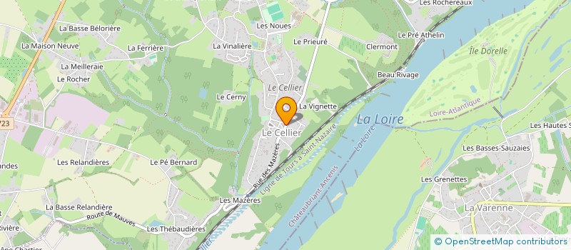 localisation de l'entreprise MONSIEUR GIOVANNI MARINO à LE CELLIER