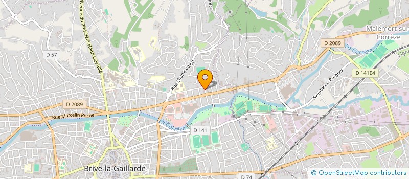 localisation de l'entreprise MONSIEUR GIOVANNI MARTINAT  BRIVE-LA-GAILLARDE