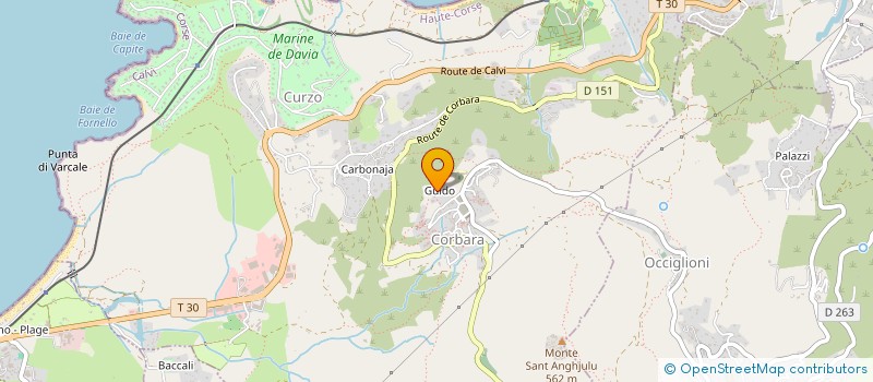 localisation de l'entreprise MONSIEUR GIOVANNI MENESINI à CORBARA