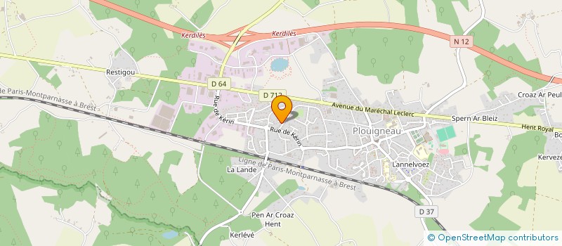 localisation de l'entreprise MONSIEUR GIOVANNI MESSINA  PLOUIGNEAU