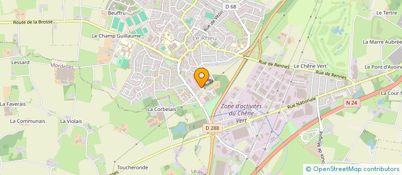 localisation de l'entreprise MONSIEUR GIOVANNI MICHAUX  LE RHEU