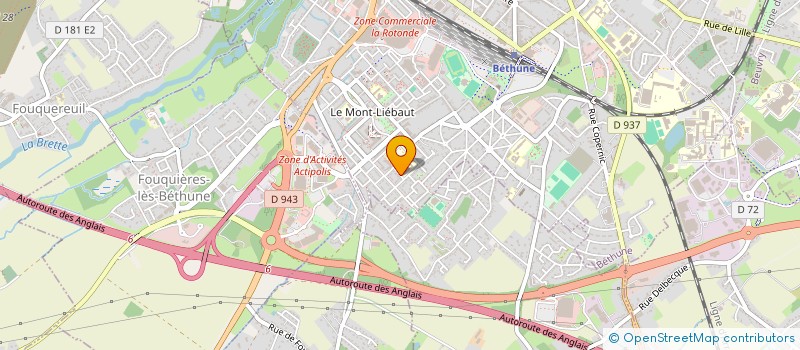 localisation de l'entreprise MONSIEUR GIOVANNI MIGLIACCIO  BETHUNE