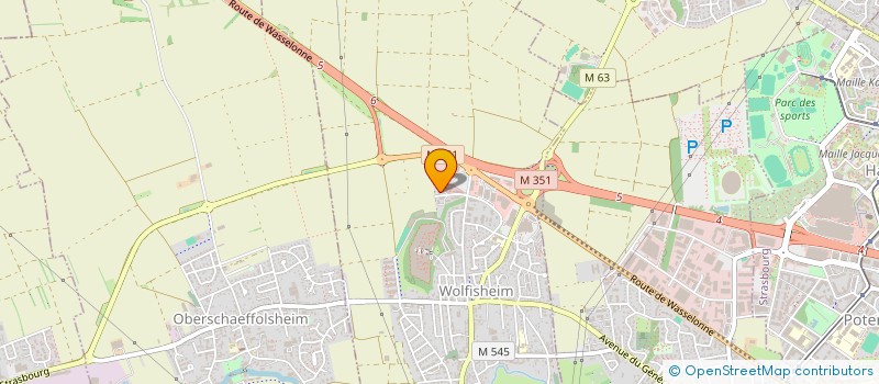 localisation de l'entreprise MONSIEUR GIOVANNI MILANO  WOLFISHEIM