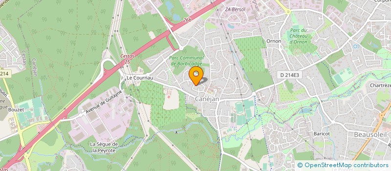 localisation de l'entreprise MONSIEUR GIOVANNI PARCELIER  CESTAS