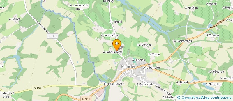 localisation de l'entreprise MONSIEUR GIOVANNI PREVITALI  MANCIET