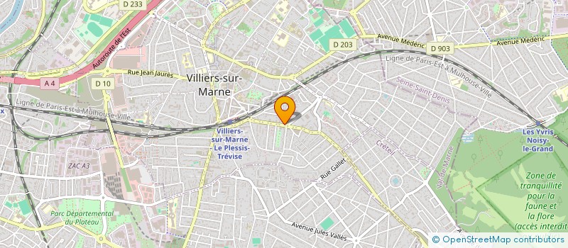 localisation de l'entreprise MONSIEUR GIOVANNI ROSSETO à VILLIERS-SUR-MARNE