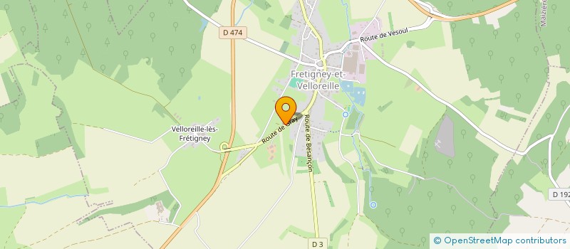 localisation de l'entreprise MONSIEUR GIOVANNI TISSOT  FRETIGNEY-ET-VELLOREILLE