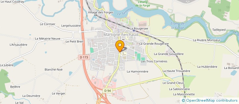 localisation de l'entreprise MONSIEUR GIOVANNI TONELLI  MARTIGNE-FERCHAUD