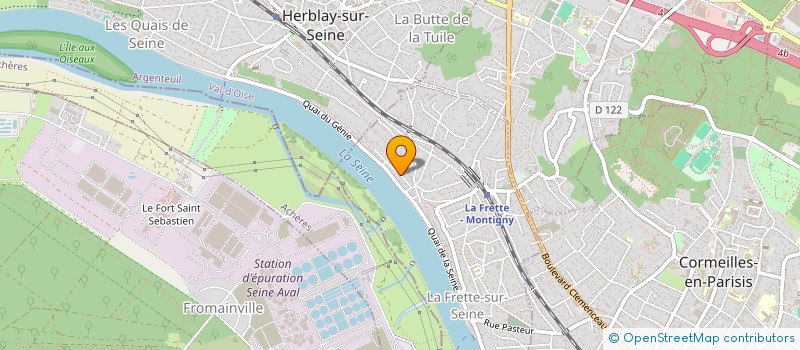 localisation de l'entreprise MONSIEUR GIOVANNI TRAMONTINI  LA FRETTE-SUR-SEINE