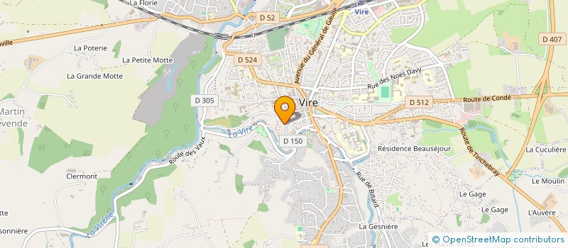 localisation de l'entreprise MONSIEUR GIOVANNI ZIEGLER  VIRE NORMANDIE