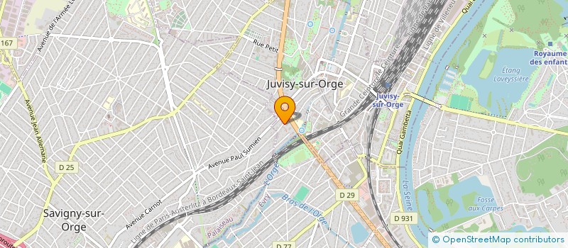 localisation de l'entreprise MONSIEUR GIOVANNY LARAIRIE à JUVISY-SUR-ORGE