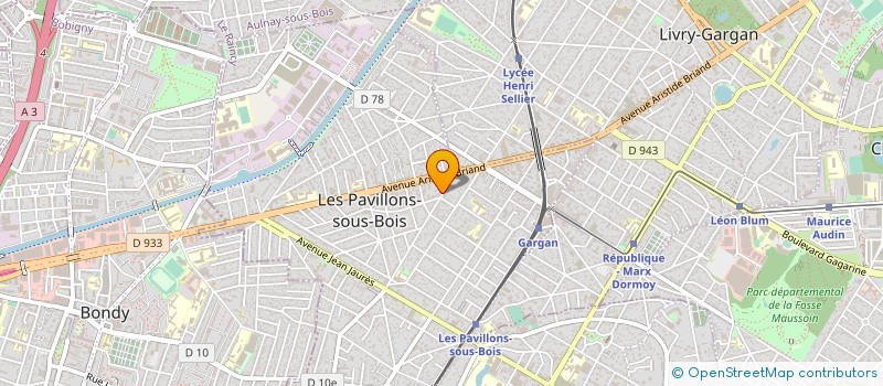 localisation de l'entreprise MONSIEUR GIRARD ZABEAU  LES PAVILLONS-SOUS-BOIS