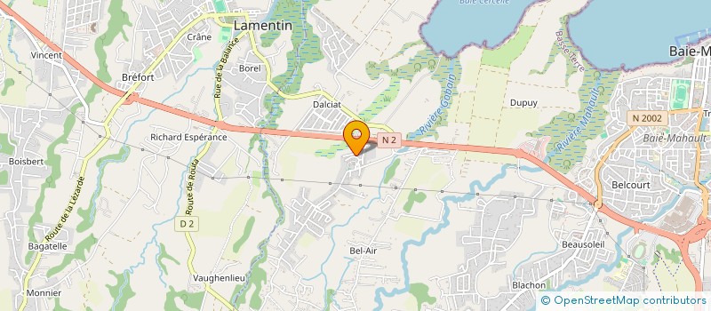 localisation de l'entreprise MONSIEUR GIRARDO GOMARTHE  BAIE MAHAULT