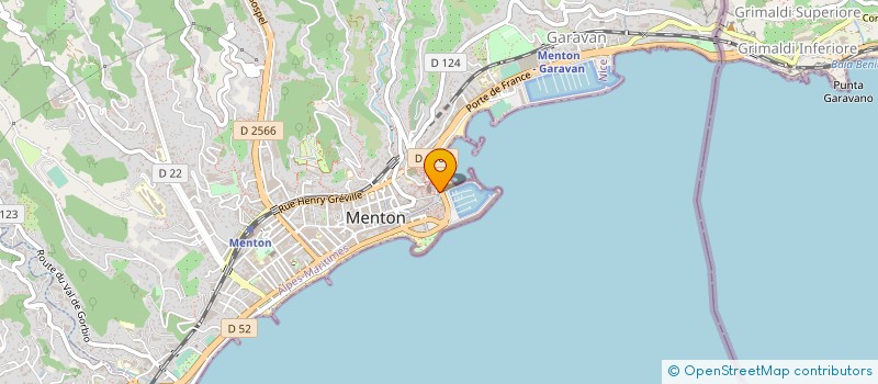 localisation de l'entreprise MONSIEUR GIRO COZZOLINO à MENTON