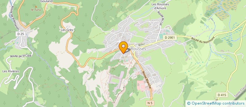 localisation de l'entreprise MONSIEUR GIROD CHEVALIER à LES ROUSSES